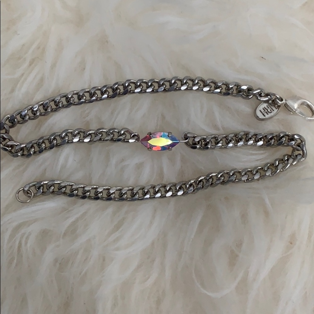 HRH Collection Petit L’Oeil Blush AB Choker $30